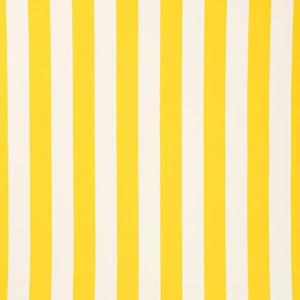 Yellow White Stripe 1" inch Satin Fabric