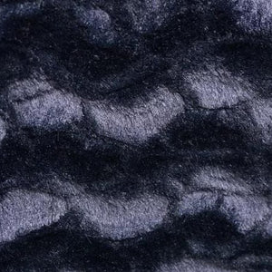 Black Rich Minky Stella Fabric