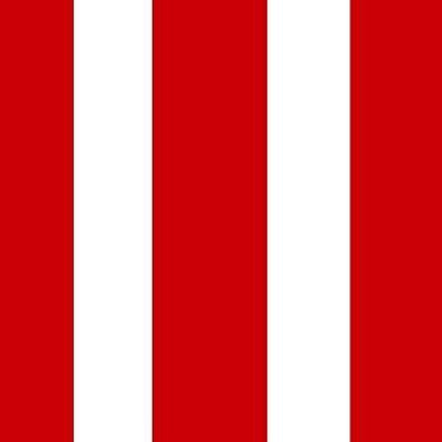 2 Inches White and Red Stripes Poly Cotton Fabric