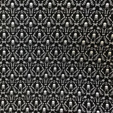 White Skulls on Black 100% Cotton Fabric