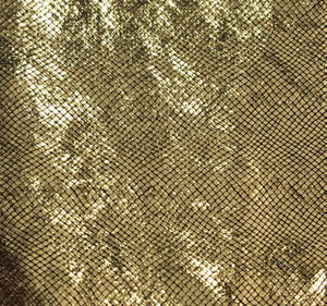 Gold Iridescent Holo Foil Spandex