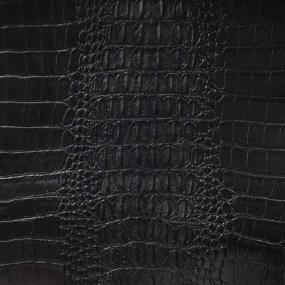 Black Alligator Vinyl Fabric