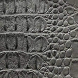 Silver Gray Alligator Vinyl Fabric