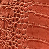 Orange Alligator Vinyl Fabric