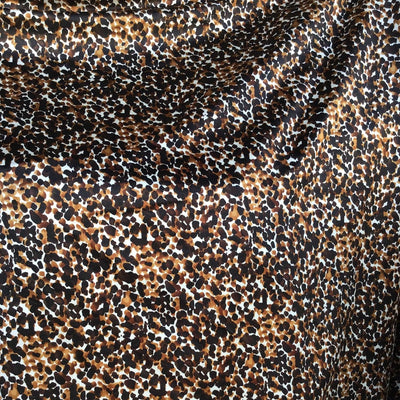 Cheetah Stretch Burnout Velvet Fabric