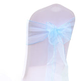 (12 Pack) Blue Organza Sash