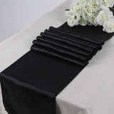 Black Satin Table Runner﻿