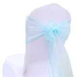 (12 pack) Turquoise Organza Sash