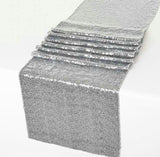 Silver Glitz Sequin Table Runner