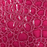 Fuchsia Vinyl Crocodile, 55" Inches Wide