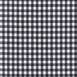 1/4" Inch Black Checkered Gingham Poly Cotton Fabric