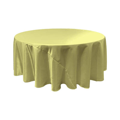 Sage Bridal Satin Round Tablecloth 132