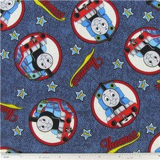 QT Fabrics VIP Thomas Toss Blue 100% Cotton Fabric