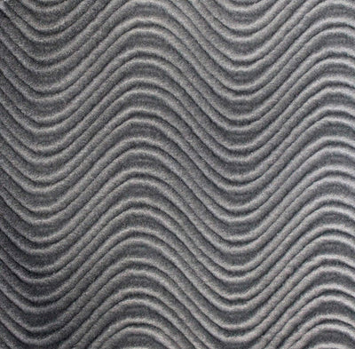 Silver Velvet Flocking Swirl Upholstery Fabric