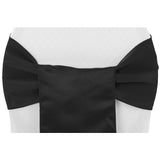 (12 Pack ) Black Satin Sash