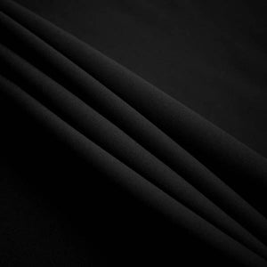 Black Polyester Poplin Fabric