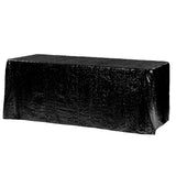 Black Glitz Sequin Rectangular Tablecloth 90 x 132"