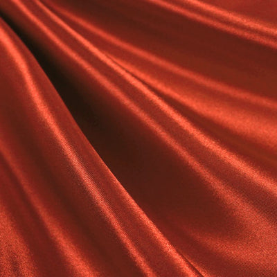 Rust Bridal Satin Fabric