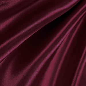 Burgundy Poly Satin Fabric