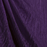 Purple Crushed Taffeta Fabric