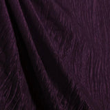 Plum Crushed Taffeta Fabric