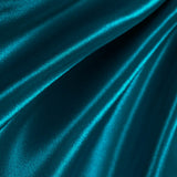 Dark Teal Poly Satin Fabric