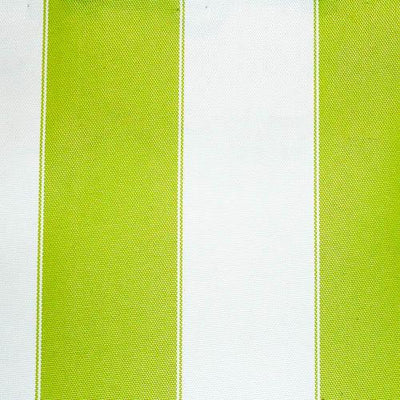 Lime White Stripe Canvas Waterproof Outdoor Fabric