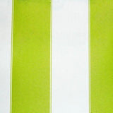 Lime White Stripe Canvas Waterproof Outdoor Fabric