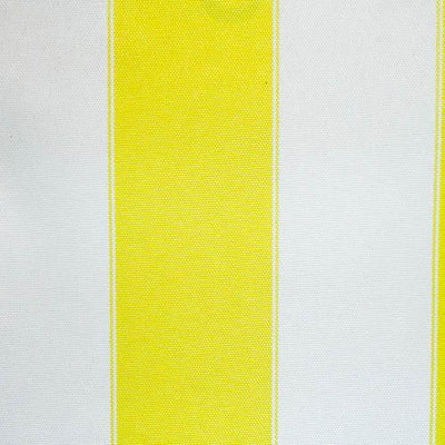 Yellow White Stripe Canvas Waterproof Outdoor Fabric / 60 Yards Roll