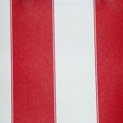 Red White Stripe Canvas Waterproof Outdoor Fabric