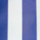 Royal White Stripe Canvas Waterproof Outdoor Fabric