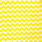 Half Inch Chevron Yellow and White Poly Cotton Fabric