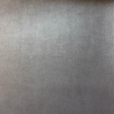 Silver 0.9 mm Thickness Soft Semi-PU Faux Leather Vinyl Fabric / 40 Yards Roll