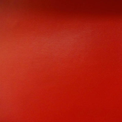 Red 0.9 mm Thickness Soft Semi-PU Faux Leather Vinyl Fabric / 40 Yards Roll