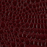 Burgundy Vinyl Crocodile, 55" Inches Wide