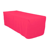 8 Ft Fuchsia Polyester Rectangular Tablecloth