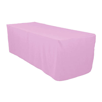 8 Ft Lilac Polyester Rectangular Tablecloth