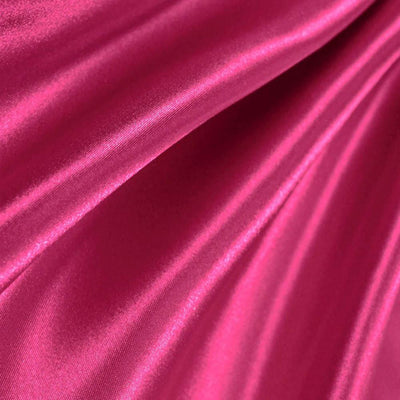 Fuchsia Bridal Satin Fabric / 50 Yards Roll