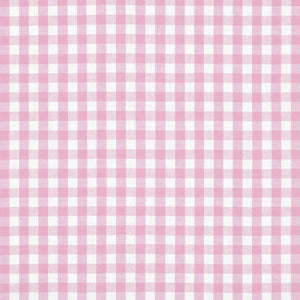 1/4" Inch Pink Checkered Gingham Poly Cotton Fabric