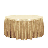 120" Gold Glitz Sequin Round Tablecloth