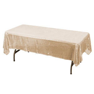 Gold Glitz Sequin Rectangular Tablecloth 60 x 126"