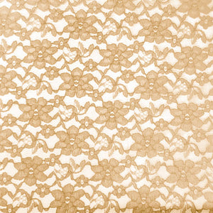 Gold Raschel Lace Fabric