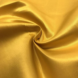 Gold Dull Matte Bridal Satin Fabric