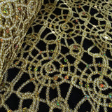 Champagne Corded Lace Fabric