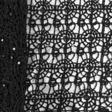 Black Corded Lace Fabric