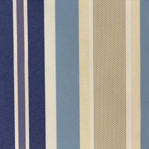 Blue Multi Stripe Canvas Waterproof Outdoor Fabric