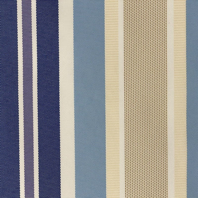 Blue Multi Stripe Canvas Waterproof Outdoor Fabric