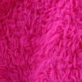 Curly Fuchsia Faux Fur Fabric