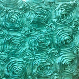 Jade Rosette Satin Fabric