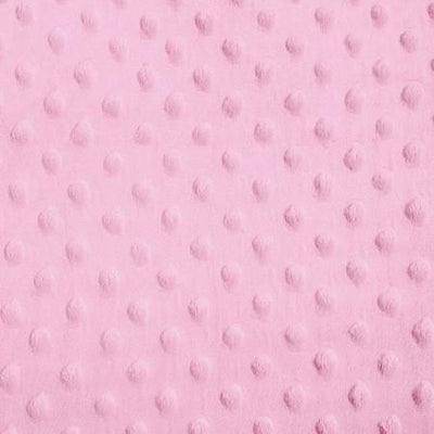 Light Pink Minky Dimple Dot Fabric